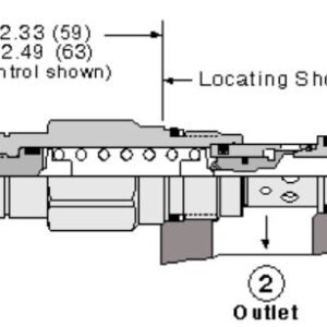 SUN HYDRAULICS Direct-acting relief valve (RDDA-LWN) - Image 1