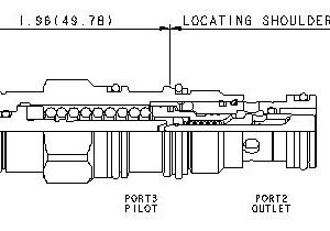 SUN HYDRAULICS 10:1 pilot ratio, standard capacity counterbalance valve (CBCHLKN) - Image 1
