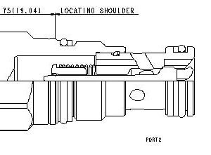 SUN HYDRAULICS Fixed orifice, non-pressure compensated, flow control valve with reverse flow check (CNCCXCN) - Image 1