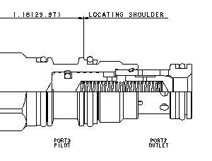 SUN HYDRAULICS Pilot-to-close check valve (CODAXAN) - Image 1