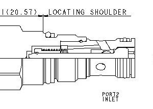 SUN HYDRAULICS Free flow side to nose check valve (CXADXAN) - Image 1