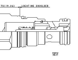 SUN HYDRAULICS Free flow side to nose check valve (CXCDXCV) - Image 1