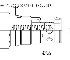 SUN HYDRAULICS Free flow nose to side check valve (CXFAXAN/AP) - Image 1