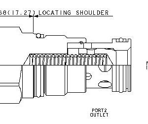 SUN HYDRAULICS Free flow nose to side check valve(CXFAXCN/AP) - Image 1