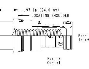 SUN HYDRAULICS Free flow nose to side check valve (CXHAXCN) - Image 1