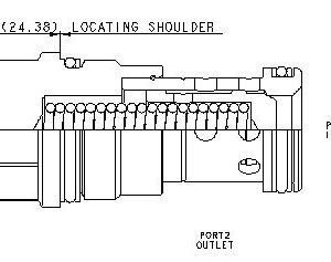 SUN HYDRAULICS Free flow nose to side check valve(CXHAXEN) - Image 1