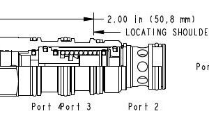 SUN HYDRAULICS Normally closed, balanced poppet, logic element with integral T-8A control cavity - vent-to-open (DKFR8HN) - Image 1