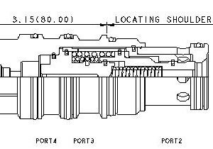 SUN HYDRAULICS Normally closed, balanced poppet, logic element with integral T-8A control cavity - vent-to-open (DKJR8HN) - Image 1