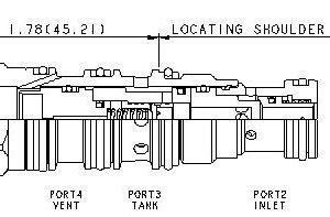 SUN HYDRAULICS Ventable, pilot-operated, balanced piston relief main stage with integral T-8A control cavity - before check (HVCA8DN) - Image 1