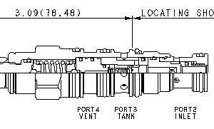 SUN HYDRAULICS Ventable, pilot-operated, balanced piston relief valve - before check (HVCALAN) - Image 1