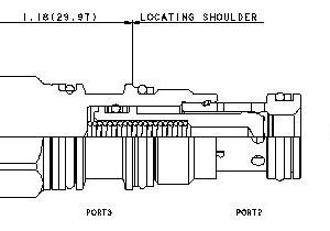 SUN HYDRAULICS Pilot-to-close, spring-biased closed, unbalanced poppet logic element (LODCXDN) - Image 1