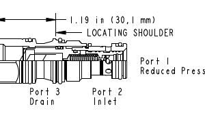 SUN HYDRAULICS Pilot-operated, pressure reducing main stage with integral T-8A control cavity(PBDB8WN) - Image 1