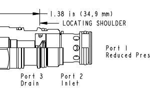 SUN HYDRAULICS Pilot-operated, pressure reducing main stage with integral T-8A control cavity (PBFB8WN) - Image 1