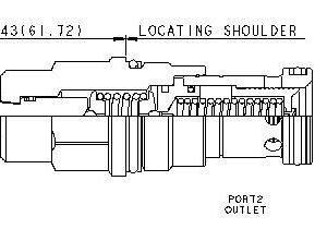 SUN HYDRAULICS Kick-down, pilot-operated, balanced piston relief valve (RQIBLAN) - Image 1